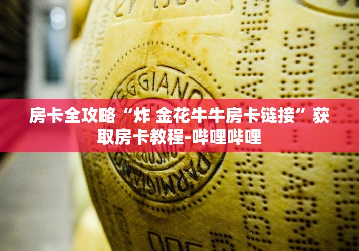 房卡全攻略“炸 金花牛牛房卡链接”获取房卡教程-哔哩哔哩